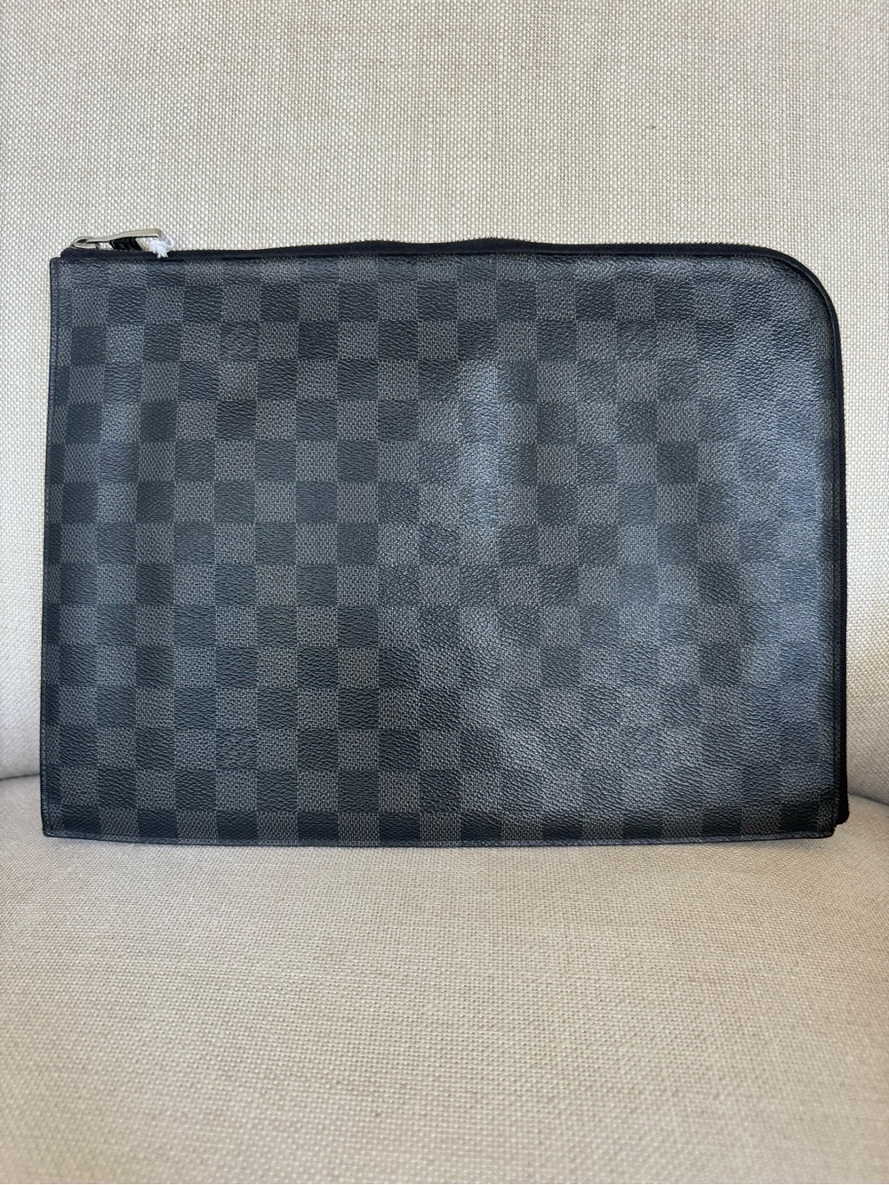 Louis Vuitton Black Damier Graphite Canvas Pouchette